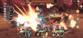 ケルベレンのバトル中の画面画像