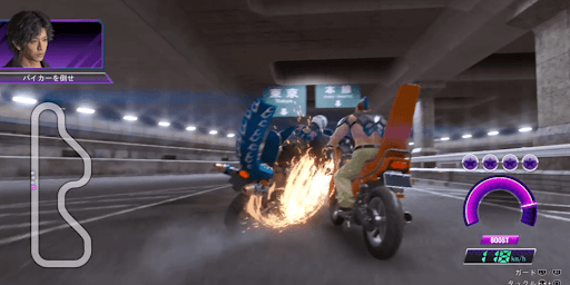 ロストジャッジメント_雑魚敵はブーストかタックルで倒す