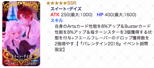 fgo-スイート・デイズ説明