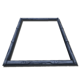 巨大な金属のハッチ枠