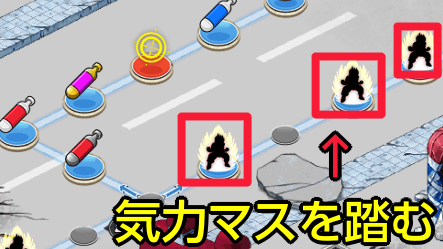 気力マスを踏む