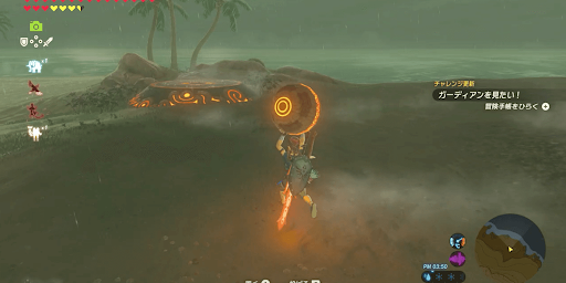 ゼルダBotW_球を近くの台座にセットする