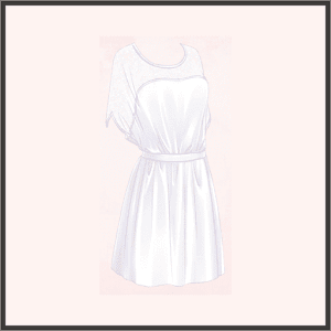 シースルーワンピ（白）