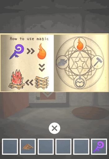 ドラゴンと魔法使いの住む塔_5階_炎の魔法の使い方を確認する