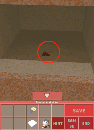 Nunukosgatherings_2階_隣の部屋_穴の前_穴_鍵を入手