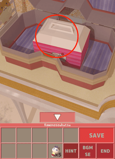 Nunukosgatherings_3階_台の前_箱_ケーキ入手