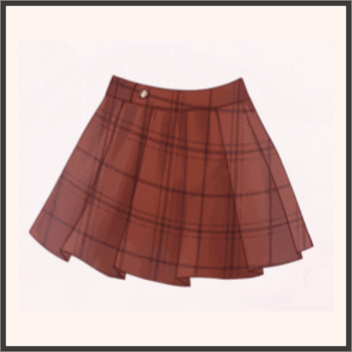 プリーツミニスカート（赤）