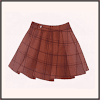 プリーツミニスカート（赤）