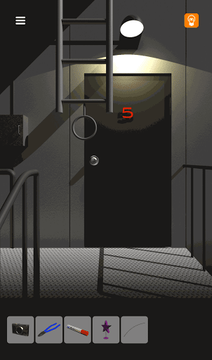 脱出ゲーム非常階段_5階_5階は左