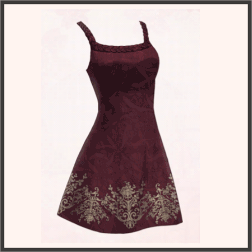 ホルターネックワンピ（赤）