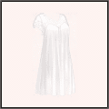 シルクのネグリジェ（白）
