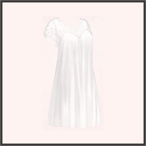 シルクのネグリジェ（白）