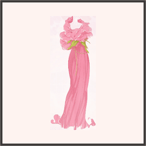 ロングドレス・薔薇
