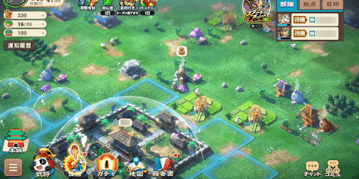 ブラウザ三国志天_野盗は時間経過でマップ上に出現する