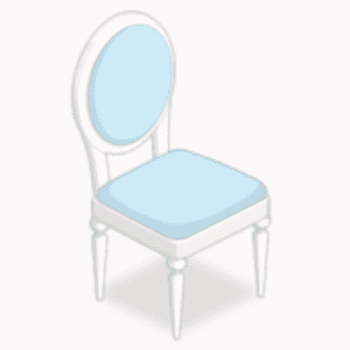 ドレッサーチェア・青