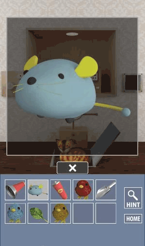 インコ脱出2_ねずみの玩具を回収