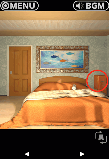 RESORT4黄昏クルーズへの脱出_部屋_画面右側の冷蔵庫を拡大する