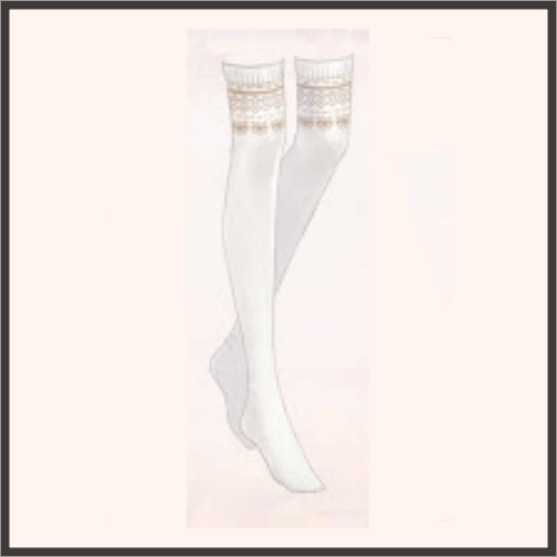 雪花ニットソックス