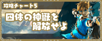 「四体の神獣を解放せよ」の攻略チャート