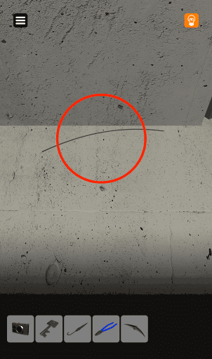 脱出ゲーム非常階段_1階_ワイヤーを入手する