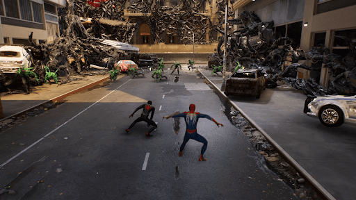 市庁舎でマイルズと合流する