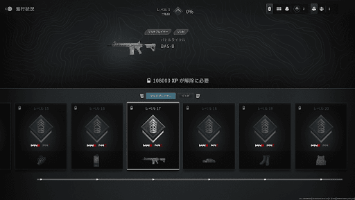 武器や装備が解放される