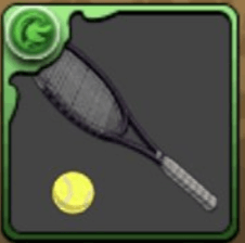 柳のテニスラケット