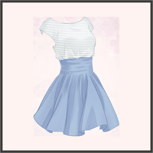 涼しげ夏ワンピ