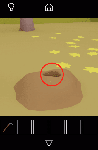 Dango_穴の中に入る