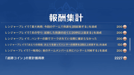 ゲーム終了と集計