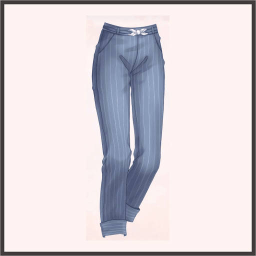 ストライプズボン（青）