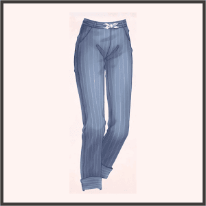 ストライプズボン（青）