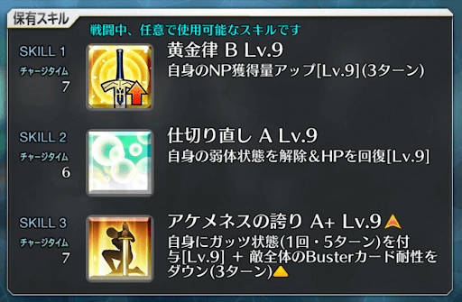 fgo-ダレイオスのスキル一覧