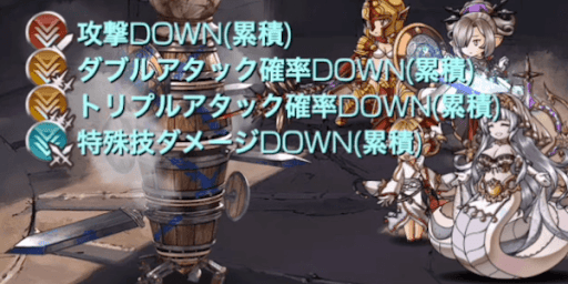 敵の特殊技ダメージを安定して下げられる