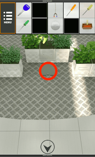 GarageHouse_植木の下をタップする