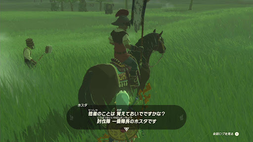 ハイラル平原①ホスタとの会話