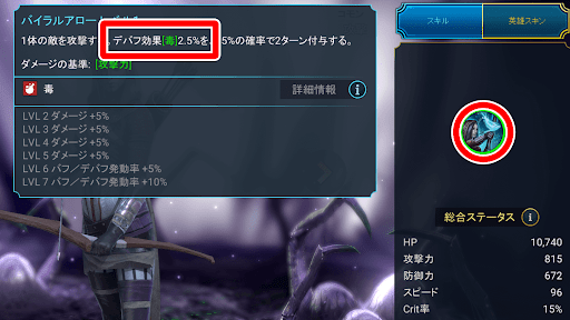 毒を付与しデバフでダメージを稼げる