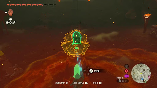 トロッコをレールに乗せてロケットを付ける