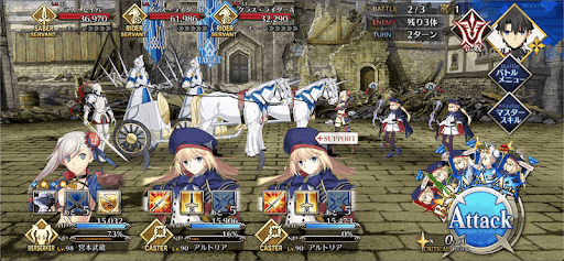 fgo-一夜要塞_バトル2