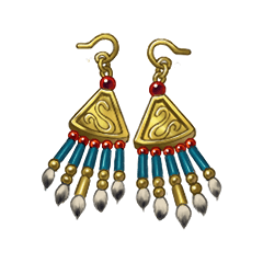 古代のイヤリング