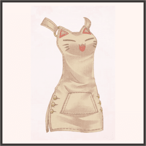 モモの吊りスカート（茶）