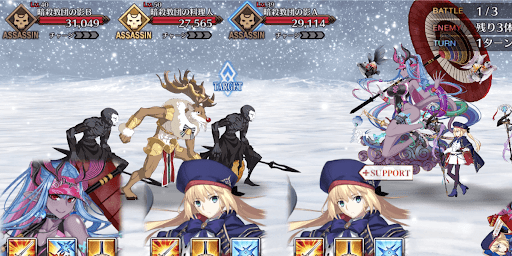 fgo-ルート整備大作戦！パウダーダスト級_バトル1