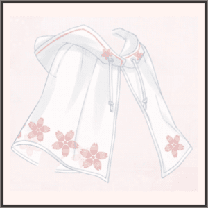 桜のレインケープ