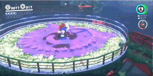 ボス戦では毒の消えた場所から近づく