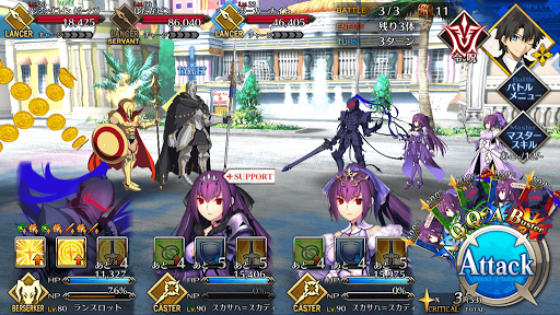 fgo-カジノ・キャメロット_バトル