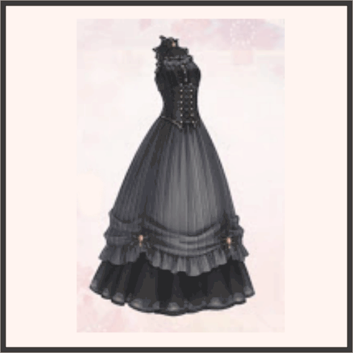 SR-黒ドレスの令嬢