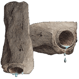 石の灌漑パイプ（柔軟）