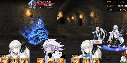 fgo-ゴーストルーム地下室に縛られた霊魂_バトル1