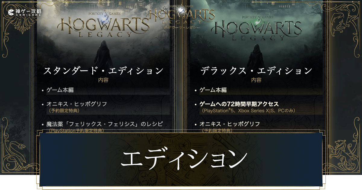 エディションの違い