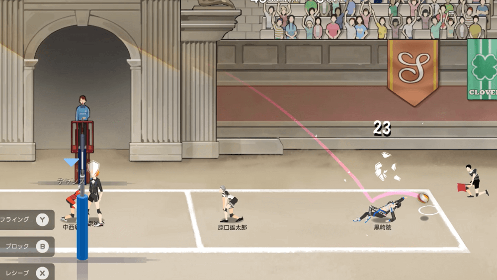 3はフェイントで黒崎の守備を回避する